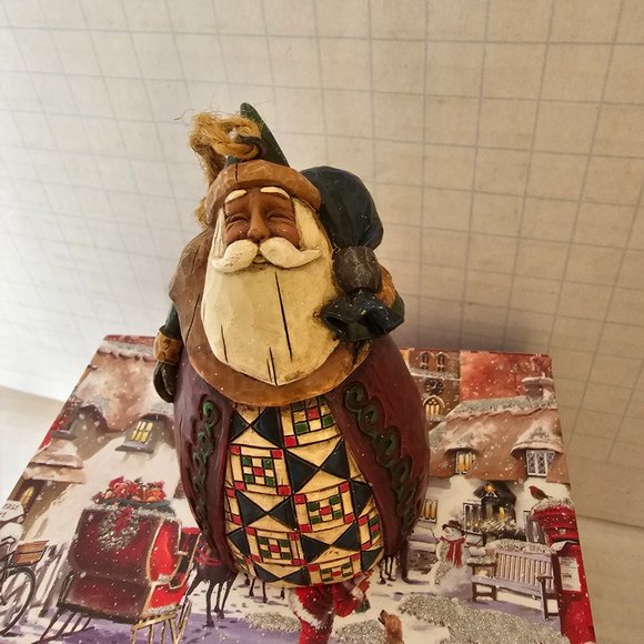 3 Jim Shore Christmas Ornament Santa Claus Figurine Bell Bag Toys C107461 2002 - Picture 11 of 16